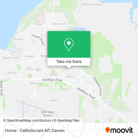 Home - Catholiccare NT map