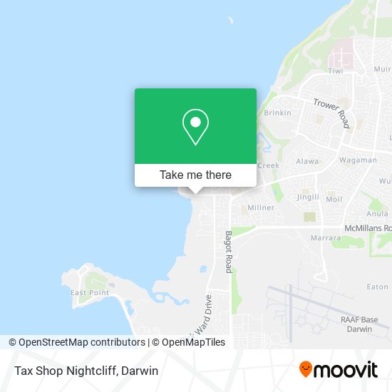 Tax Shop Nightcliff map