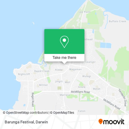 Barunga Festival map