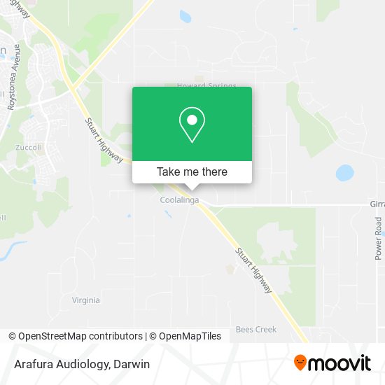 Arafura Audiology map