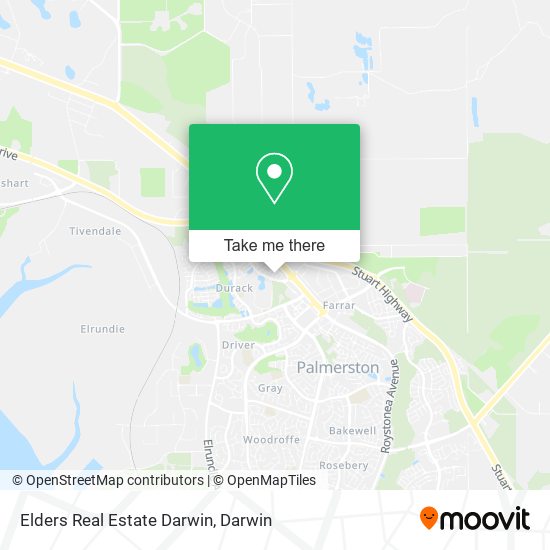 Mapa Elders Real Estate Darwin