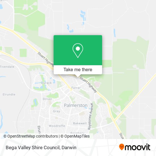 Mapa Bega Valley Shire Council