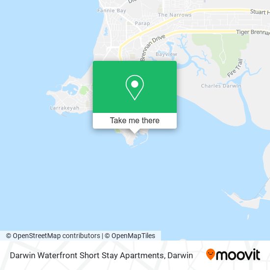 Darwin Waterfront Short Stay Apartments map