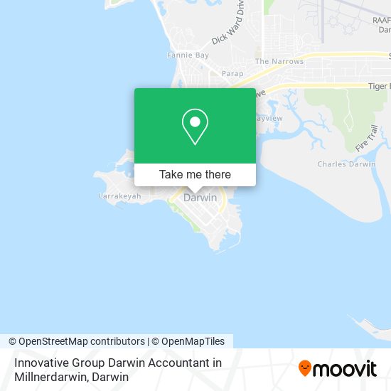 Innovative Group Darwin Accountant in Millnerdarwin map