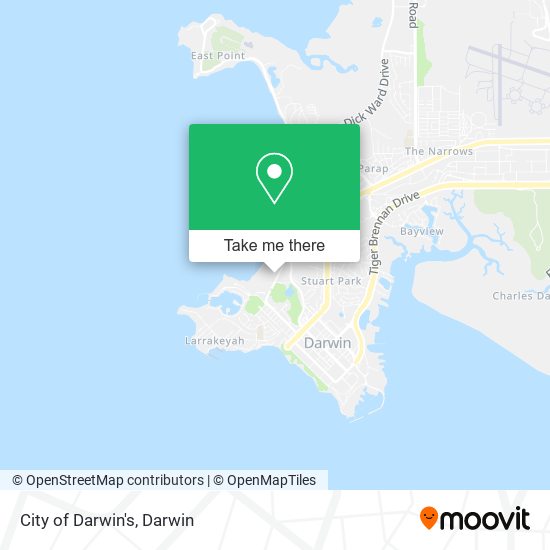 Mapa City of Darwin's