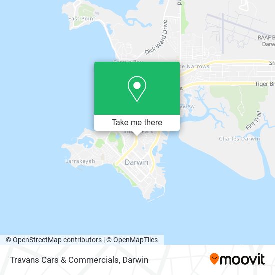 Mapa Travans Cars & Commercials