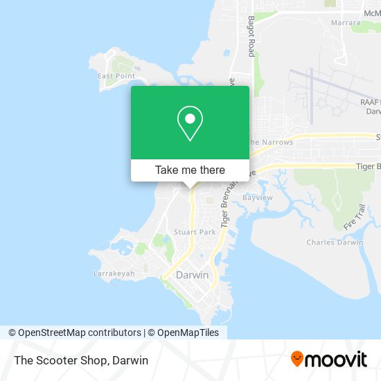 The Scooter Shop map