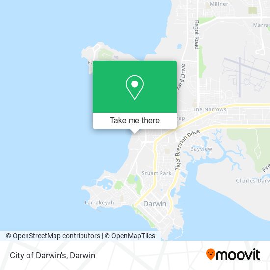 City of Darwin's map