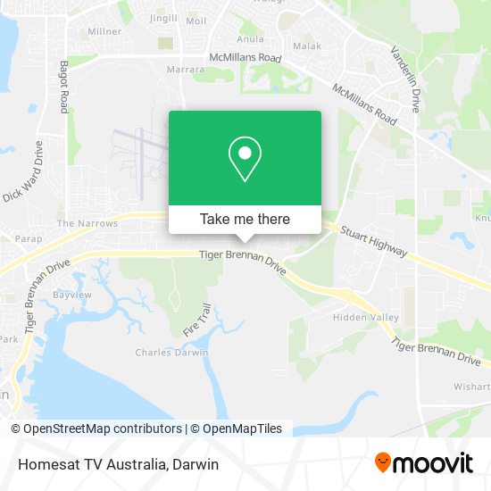 Homesat TV Australia map