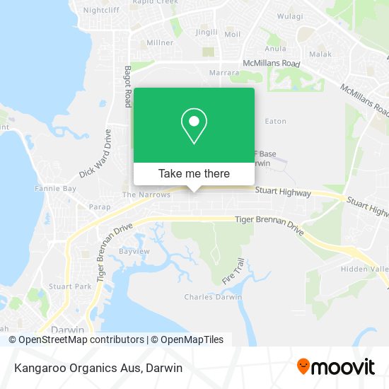 Kangaroo Organics Aus map