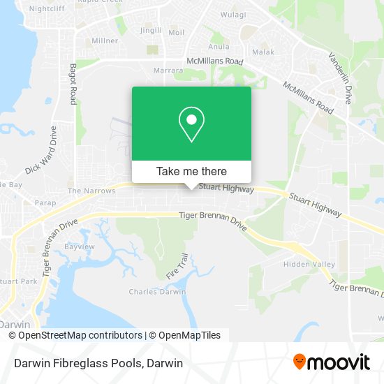 Darwin Fibreglass Pools map
