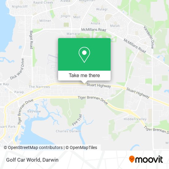 Mapa Golf Car World