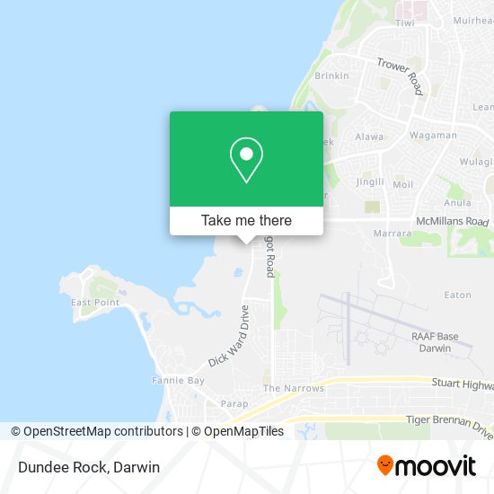 Dundee Rock map