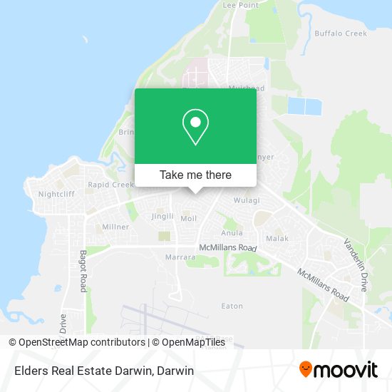 Mapa Elders Real Estate Darwin