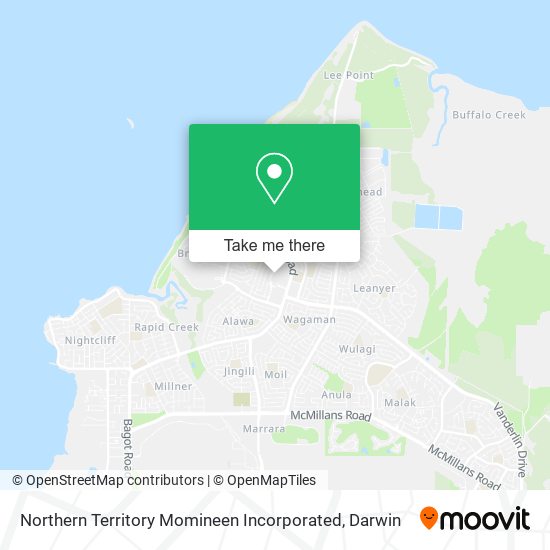 Northern Territory Momineen Incorporated map
