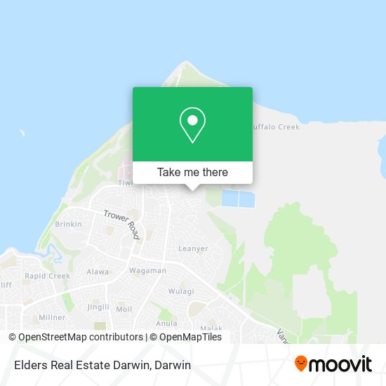 Elders Real Estate Darwin map