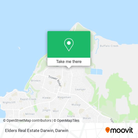 Elders Real Estate Darwin map