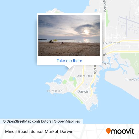 Mindil Beach Sunset Market map