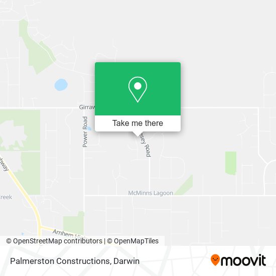 Palmerston Constructions map