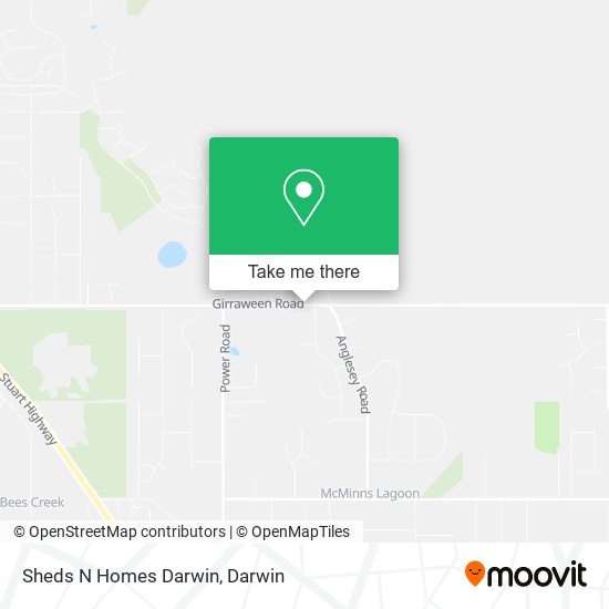 Sheds N Homes Darwin map