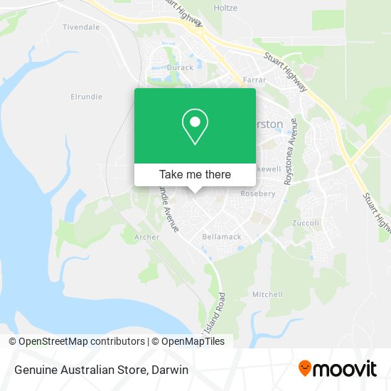 Genuine Australian Store map