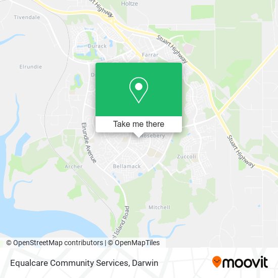 Equalcare Community Services map