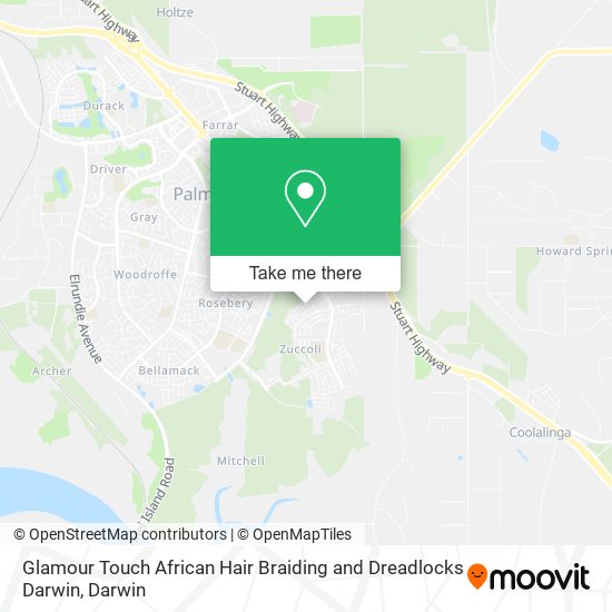 Glamour Touch African Hair Braiding and Dreadlocks Darwin map
