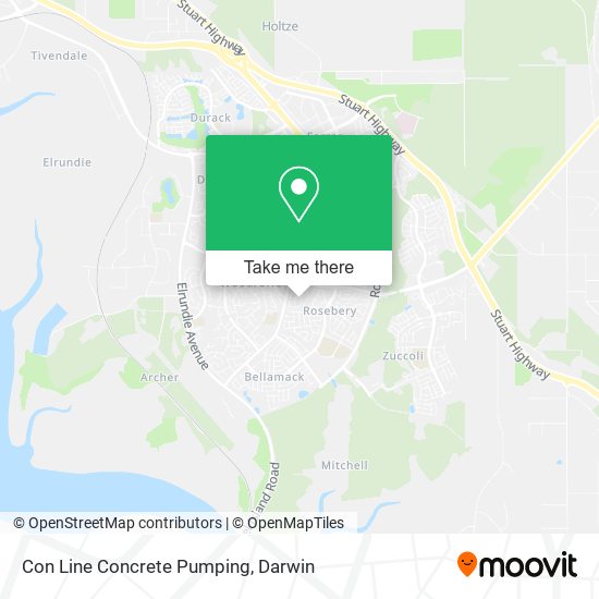 Con Line Concrete Pumping map