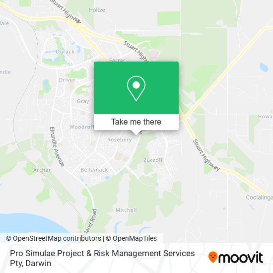 Pro Simulae Project & Risk Management Services Pty map