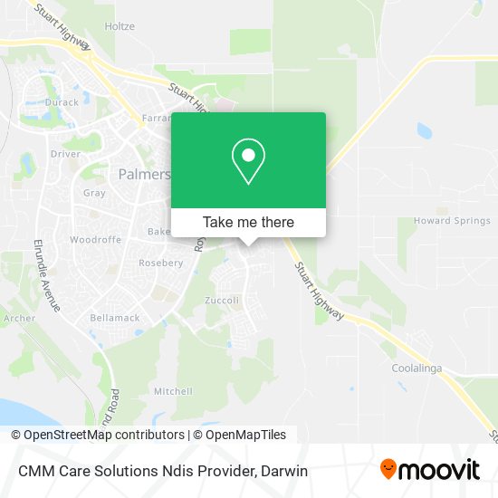 CMM Care Solutions Ndis Provider map