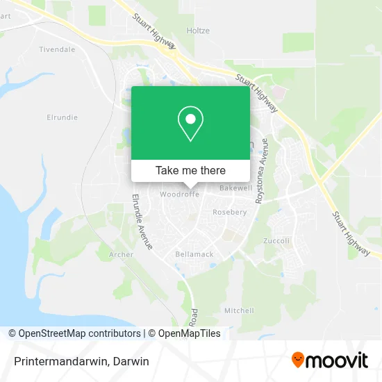 Mapa Printermandarwin