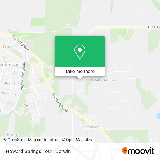 Howard Springs Touri map