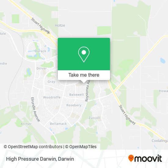 High Pressure Darwin map