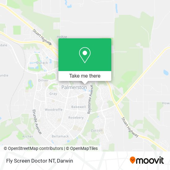 Fly Screen Doctor NT map