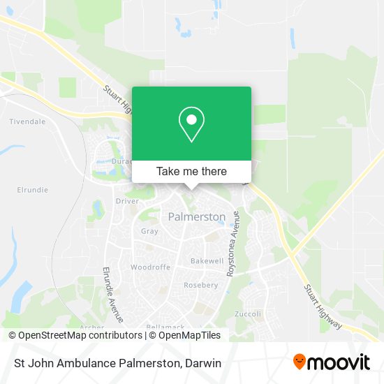 St John Ambulance Palmerston map