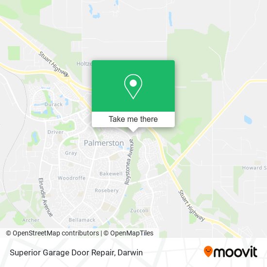 Superior Garage Door Repair map