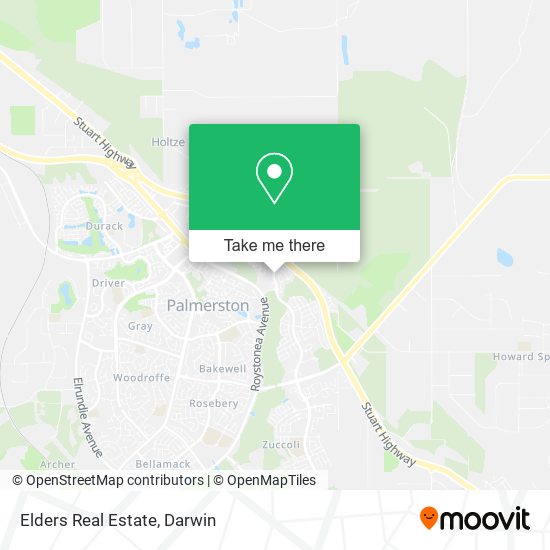 Elders Real Estate map