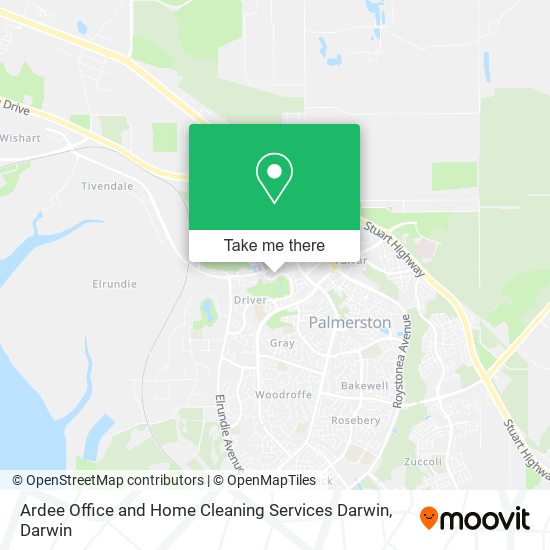 Mapa Ardee Office and Home Cleaning Services Darwin