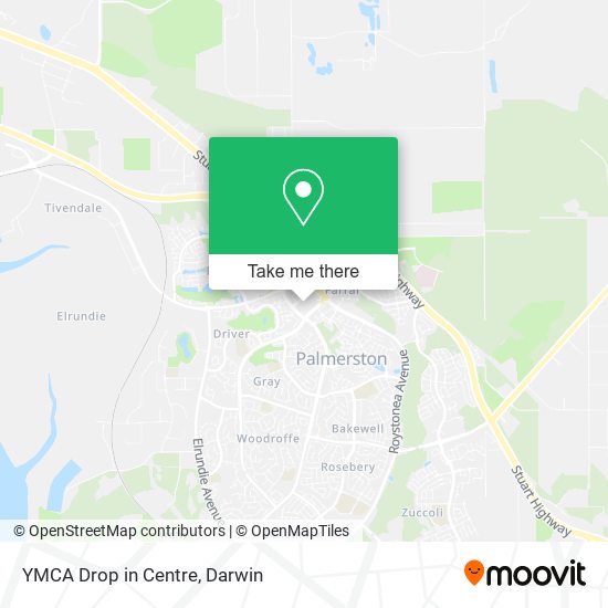 YMCA Drop in Centre map