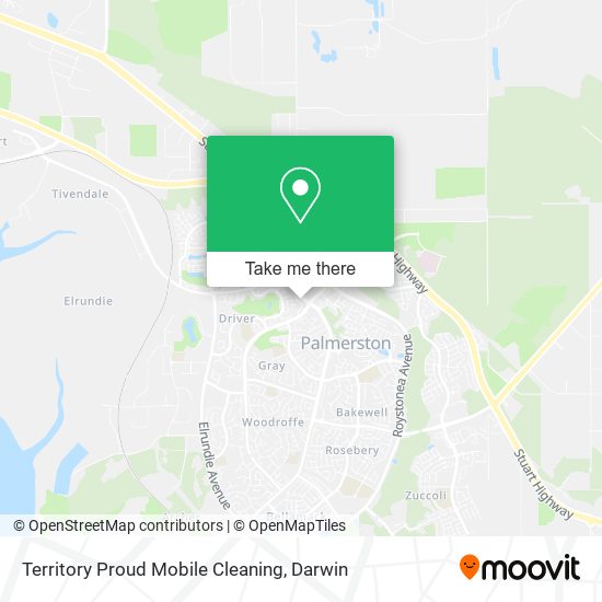 Mapa Territory Proud Mobile Cleaning