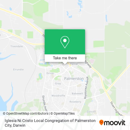 Iglesia Ni Cristo Local Congregation of Palmerston City map