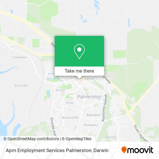 Mapa Apm Employment Services Palmerston