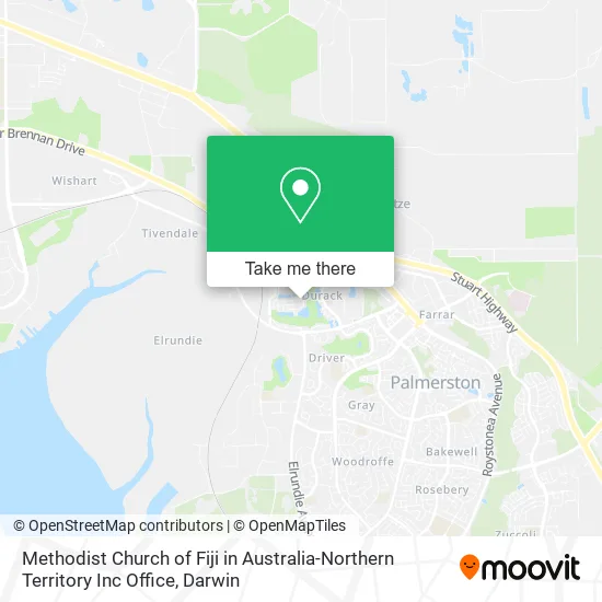 Methodist Church of Fiji in Australia-Northern Territory Inc Office map