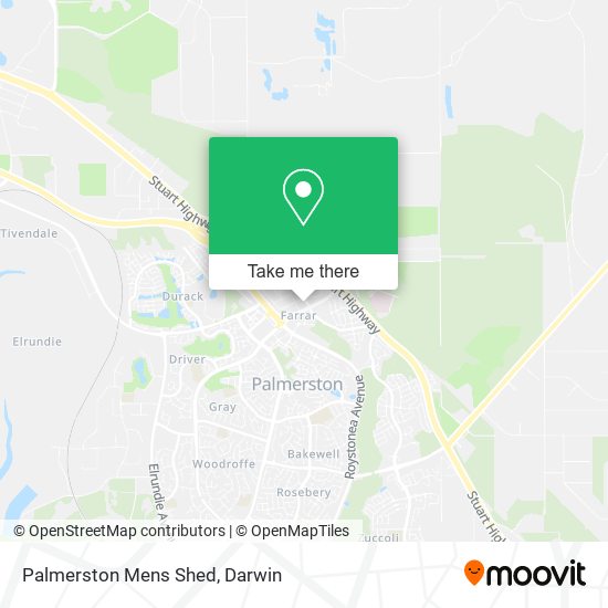 Palmerston Mens Shed map