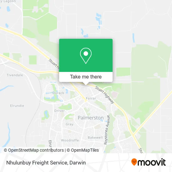 Nhulunbuy Freight Service map