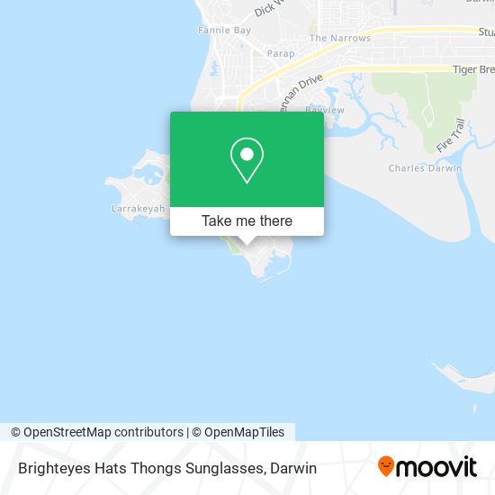 Brighteyes Hats Thongs Sunglasses map