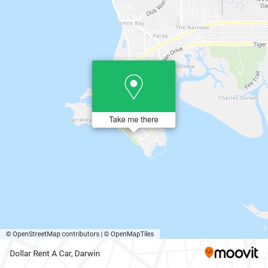 Dollar Rent A Car map