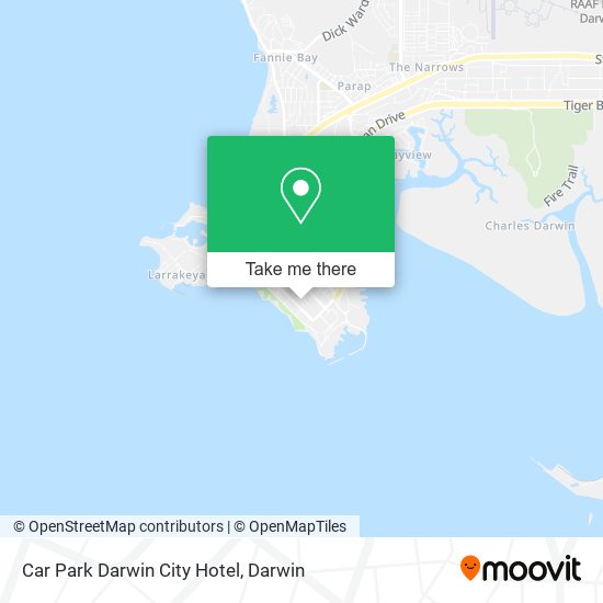Car Park Darwin City Hotel map