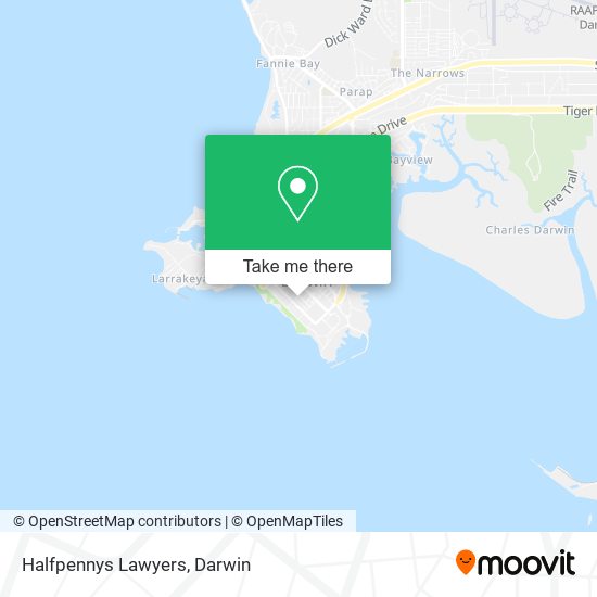 Halfpennys Lawyers map