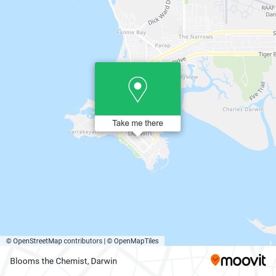 Blooms the Chemist map